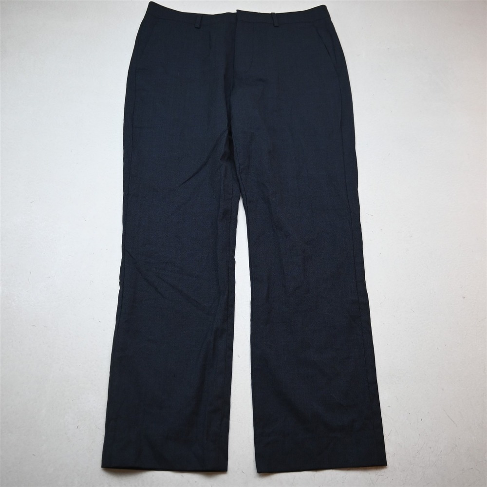 Bonobos 33x30 Blue Marzotto Stretch Wool Straight Dress Mens Pants